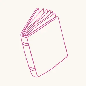 book in thin line art drawing